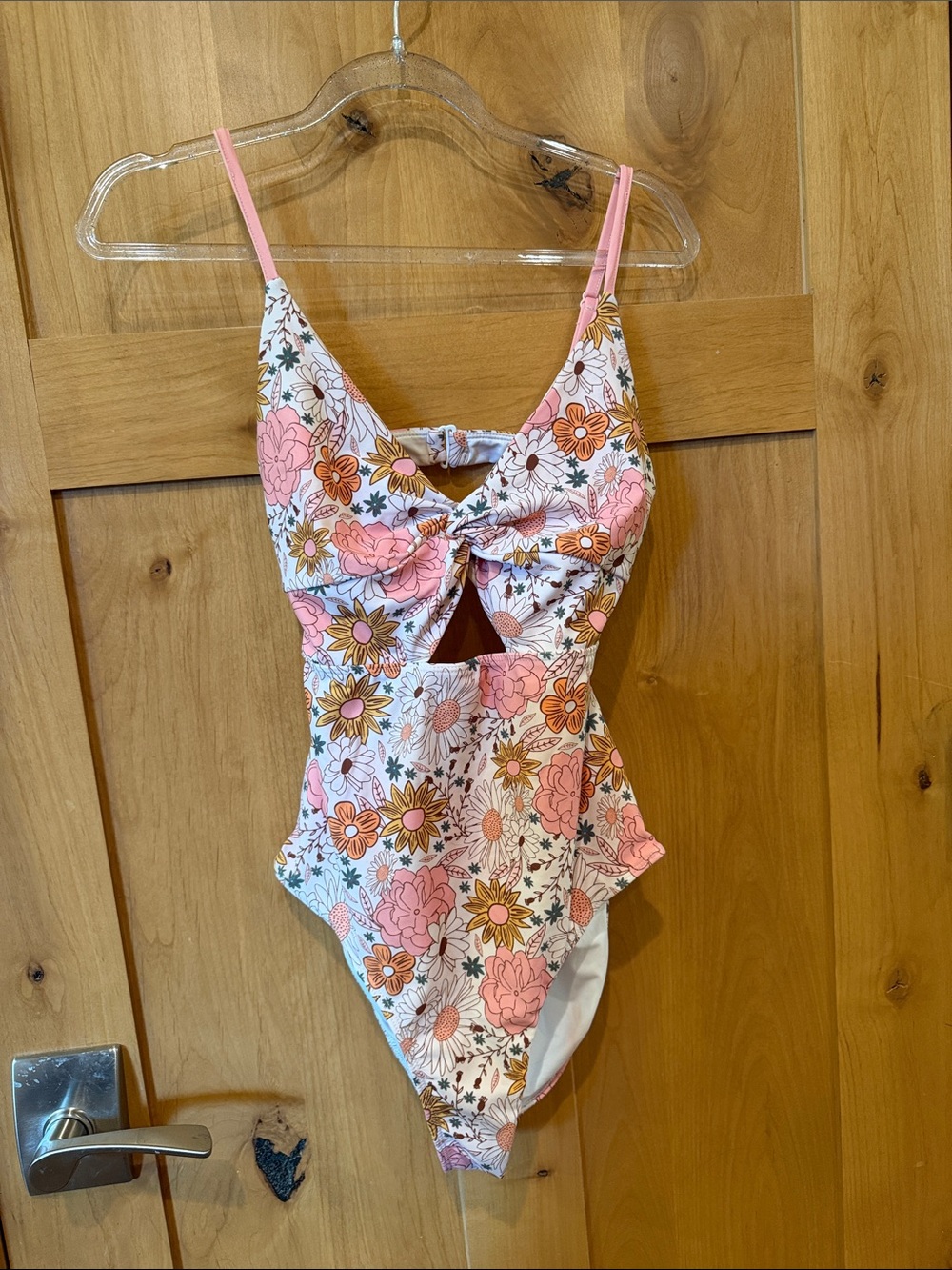 CADEN LANE | Floral One-Piece Swimsuit in Pink